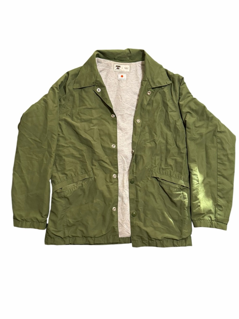 Tellason Men's Coach Jacket Windbreaker Green
Made In USA S